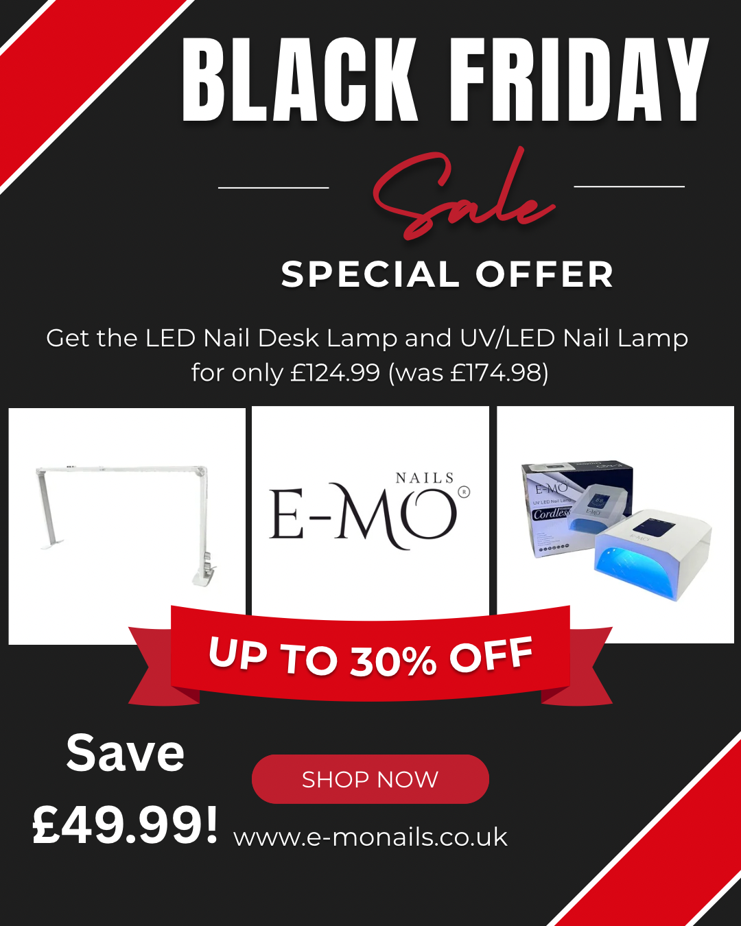 LED Nail Desk Lamp & UV/LED Nail Lamp