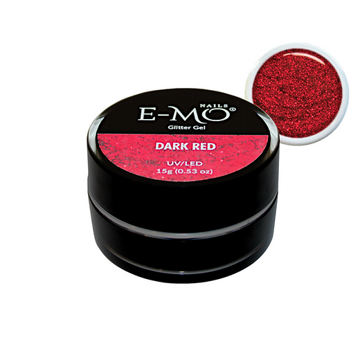 Dark Red, Glitter Gel 15ml
