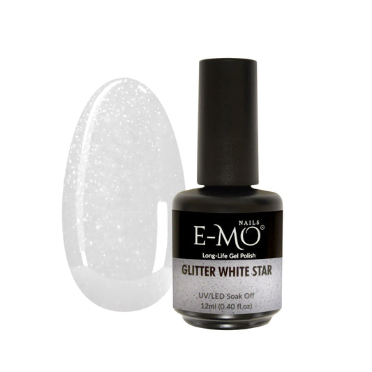 Glitter White Star